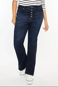 Kancan Women's Plus High Rise Bootcut Jeans Teresa
