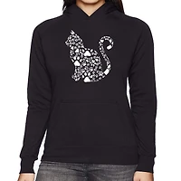 LA Pop Art Cat Claws - Women's Word Hooded Sweatshirt