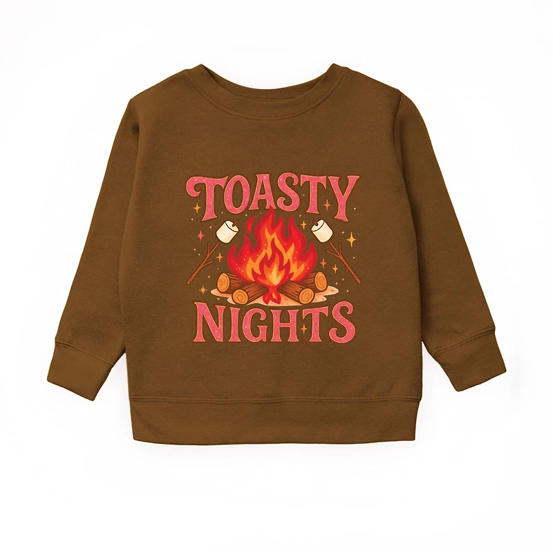 The Juniper Shop - Toasty Nights Marshmallow Youth Graphic Sweatshirt