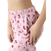 MeMoi Women's "Cherry & Bows" Pull-On PJ Pant Bag