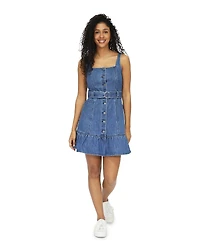 Belle & Bloom Womens Reunite Denim Mini Dress