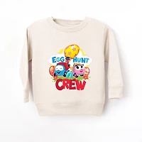 the Juniper Shop - Toddler Graphic Sweatshirt Leo Truck Egg Hunt Crew