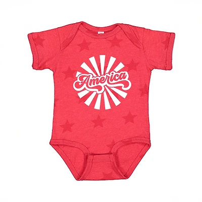 The Juniper Shop - America Rays Baby Short Sleeve Star Bodysuit