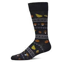 MeMoi Men's Harvest Rayon From Bamboo Crew Socks