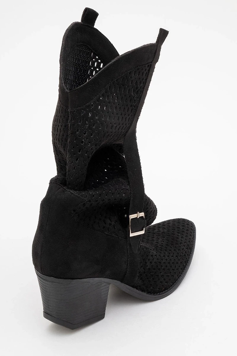 Prologue Shoes Womens Larry Western Cut-Out Summer Boots