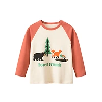 MyKids-USA Baby Boy Cartoon Animal Print Pattern Cute Simple Style Shirt
