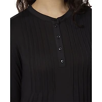 MeMoi Women's Stretch Modal Pintucked Nightgown