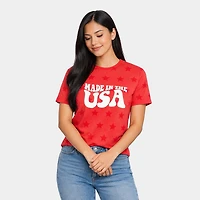 Simply Sage Market - Made The USA Puff Print Women's Short Sleeve Star Tee