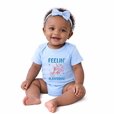 The Juniper Shop - Feelin' Clawsome Lobster Baby Short Sleeve Graphic Bodysuit