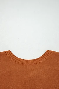 Threaded Pear Women's Abigail Trim Drop Shoulder Sweater