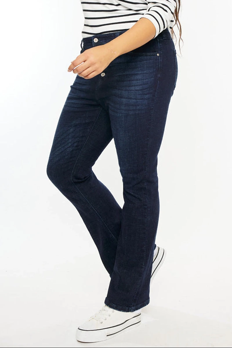 Kancan Women's Plus High Rise Bootcut Jeans Teresa