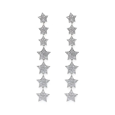 AGP PARIS Womens Celestial Long Drop Earrings