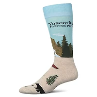 MeMoi Men's Yosemite Rayon From Bamboo Crew Socks