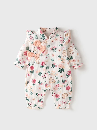 MyKids-USA Autumn Baby Girl Style Home Clothes Romper