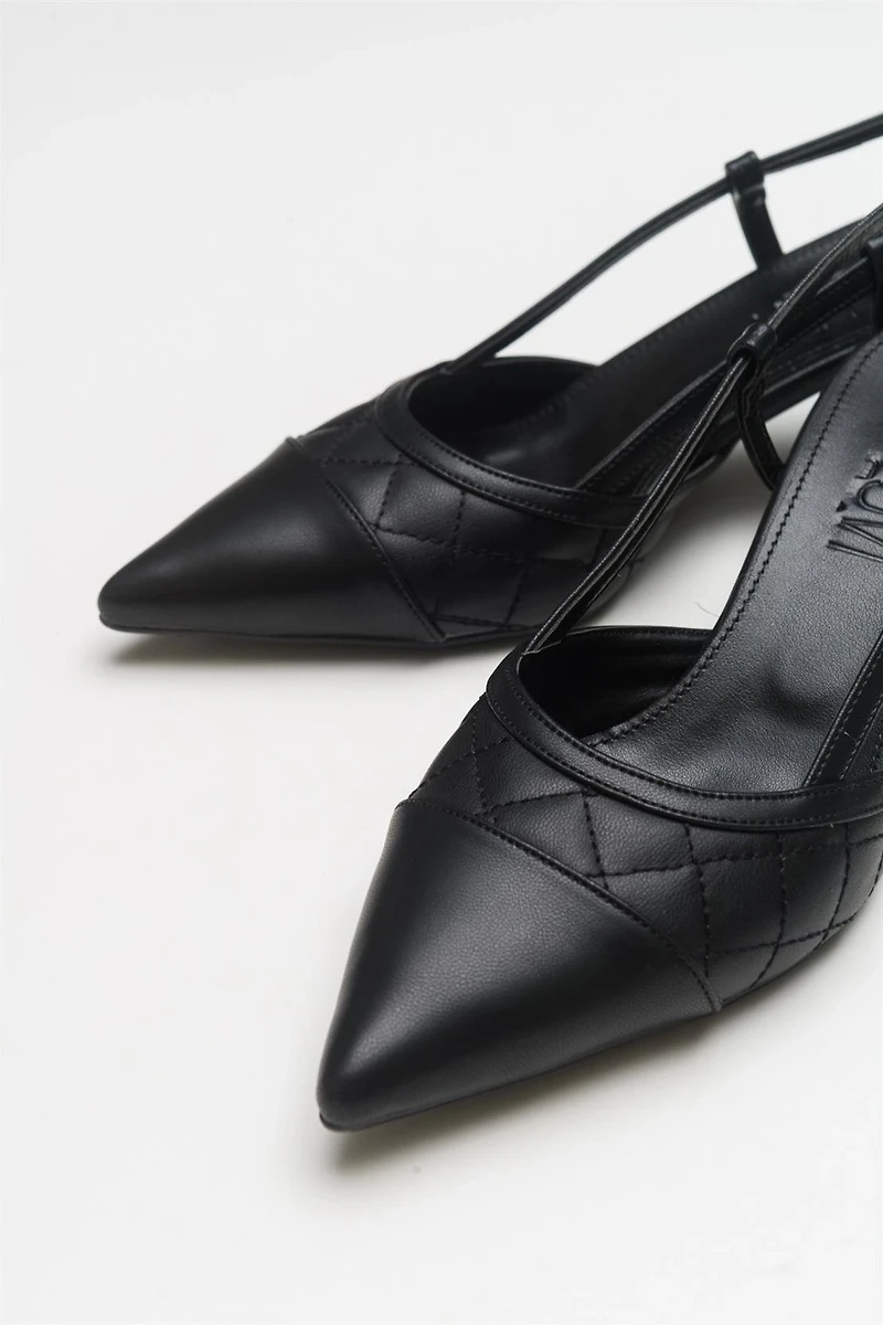 Prologue Shoes Womens Point Pointed Toe Slingback Pump