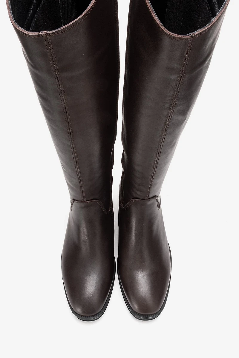 Forever & Always Womens Ruiz Leather Knee High Boots