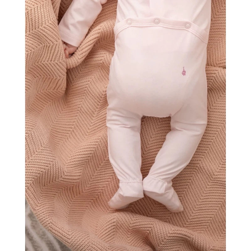 MeMoi Baby And Toddler Girls "Girl Her Waddling Ducks" Cotton Rich Footie