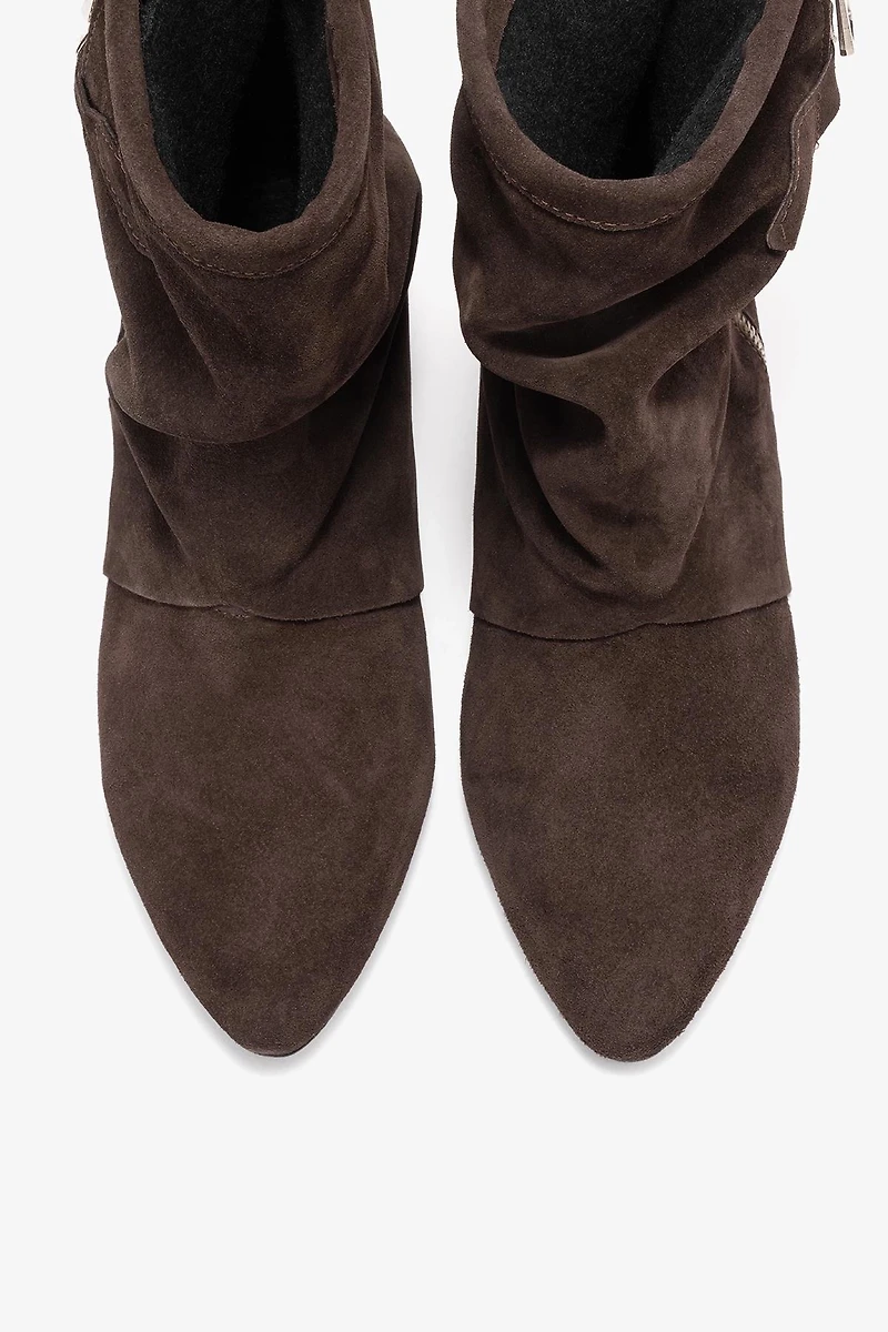 Forever & Always Womens Noar Leather Zip Boots