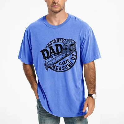 Simply Sage Market - No Other Dad Can Measure Up Men's Garment Dyed Graphic T-shirt