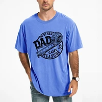 Simply Sage Market - No Other Dad Can Measure Up Men's Garment Dyed Graphic T-shirt