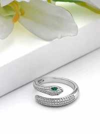 AGP Paris Women's Pave Serpent Wrap Ring