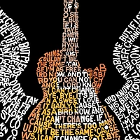 LA Pop Art Men's Cotton/Poly Blend Word T-Shirt - LYRICS TO FREEBIRD