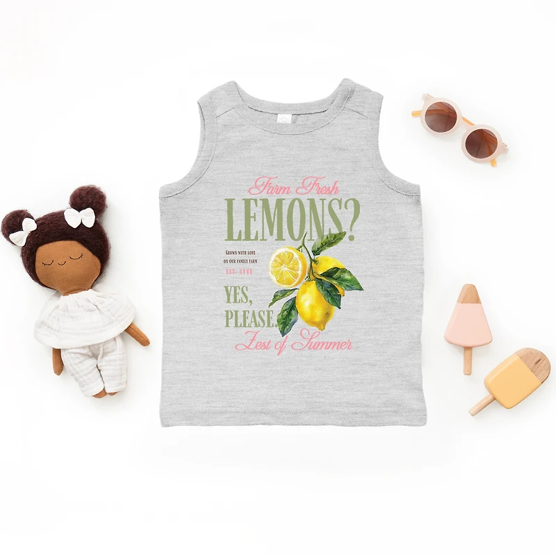 The Juniper Shop - Farm Fresh Lemons Zest of Summer Toddler Graphic Tank
