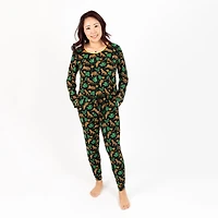 Leveret Womens 2-pc Cooling Viscose Long Sleeve Winter Holiday Pajamas