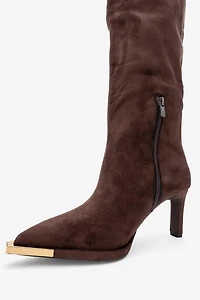 Prologue Shoes Womens Vody Over The Knee Zip Stiletto Boot