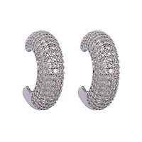 AGP PARIS Womens Twinkling Dainty Hoop Earrings