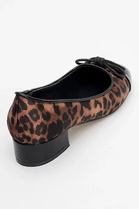 Prologue Shoes Womens Julien Bow Detail Block Heel Flat