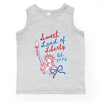 The Juniper Shop - Sweet Land of Liberty Stripes Youth Tank Top
