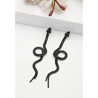 AGP PARIS Womens Swaying Snake Drop Earrings