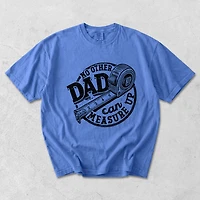 Simply Sage Market - No Other Dad Can Measure Up Men's Garment Dyed Graphic T-shirt