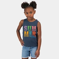 The Juniper Shop - Summer Vibes Checkered Youth Tank Top
