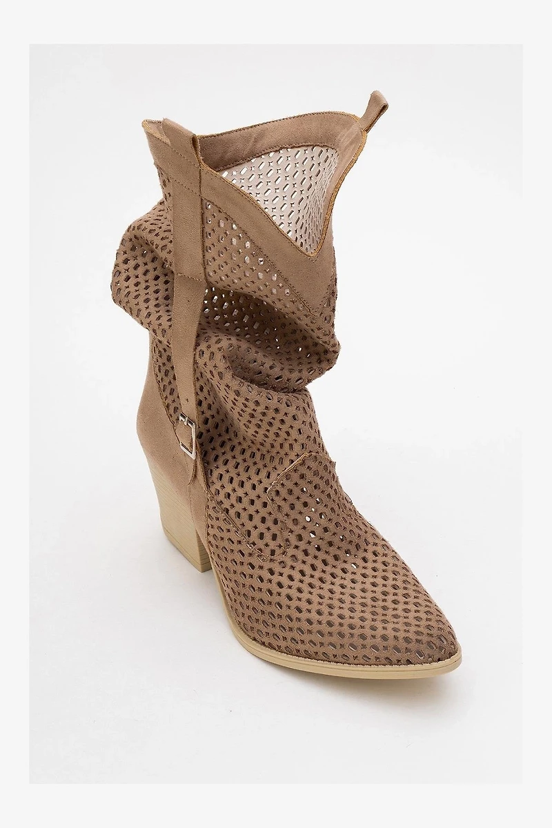 Prologue Shoes Womens Larry Western Cut-Out Summer Boots
