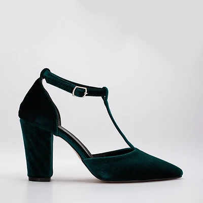 Forever & Always Womens Angelique Velvet High Heels