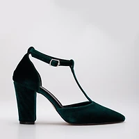 Forever & Always Womens Angelique Velvet High Heels
