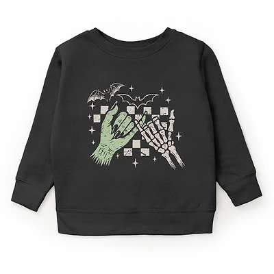 The Juniper Shop - Youth Graphic Sweatshirt Pinky Promise Skeleton