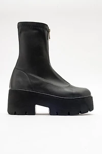 Prologue Shoes Womens Ovil Platform Zip Boot