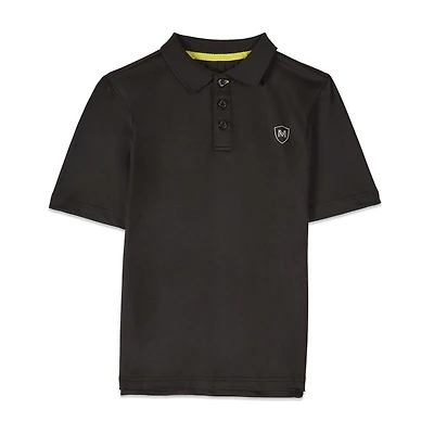 MeMoi Boys Silky Soft Dri-Effect Moisture Wicking Short Sleeve Polo Shirt