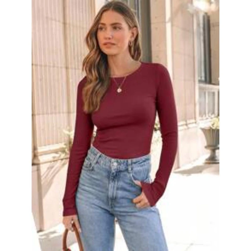 Eureka Clue Women Ribbed Long Sleeve T-Shirt