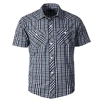Gioberti Boy's Casual Western Plaid Pearl Snap-on Buttons Short Sleeve Shirt