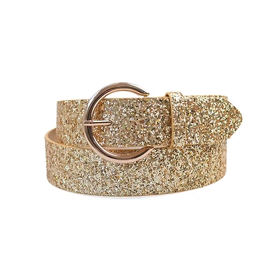 AGP PARIS Gold Metallic Women's Belt
