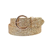 AGP PARIS Gold Metallic Women's Belt