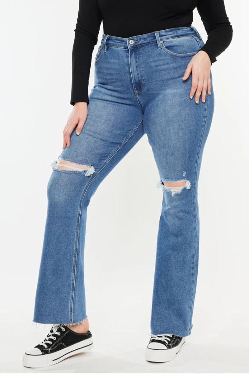 KanCan Women's Plus Essentials High Rise Bootcut Jeans Sunflower