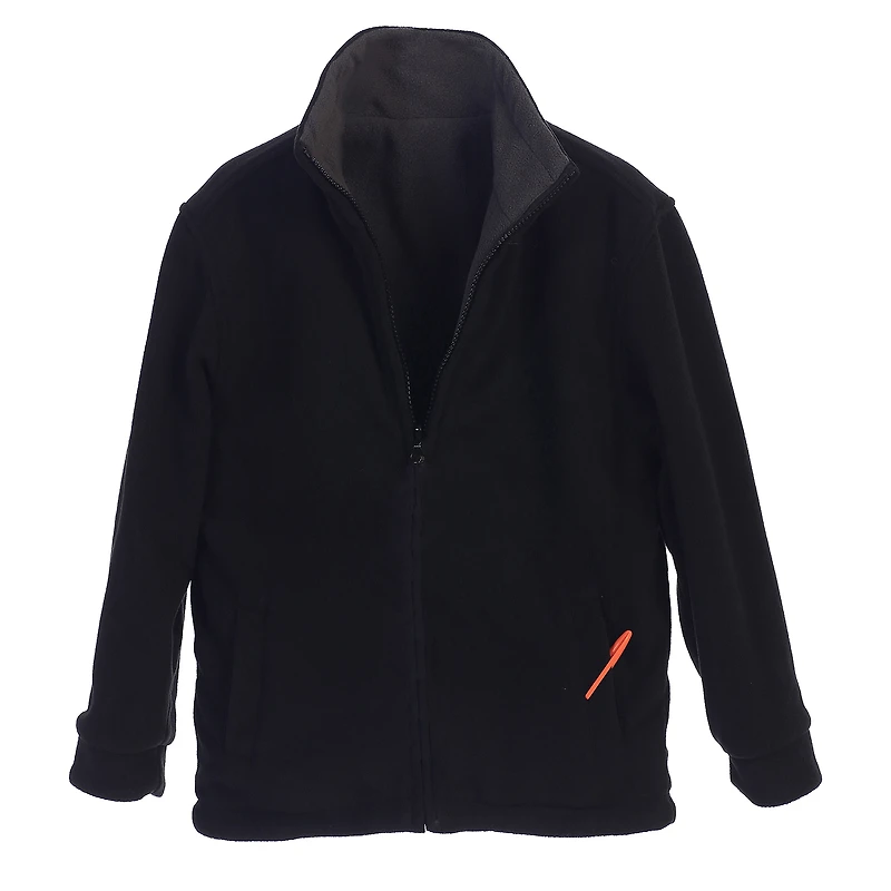 Gioberti Boy's Zip Up Reversible Polar Fleece Heavy Jacket