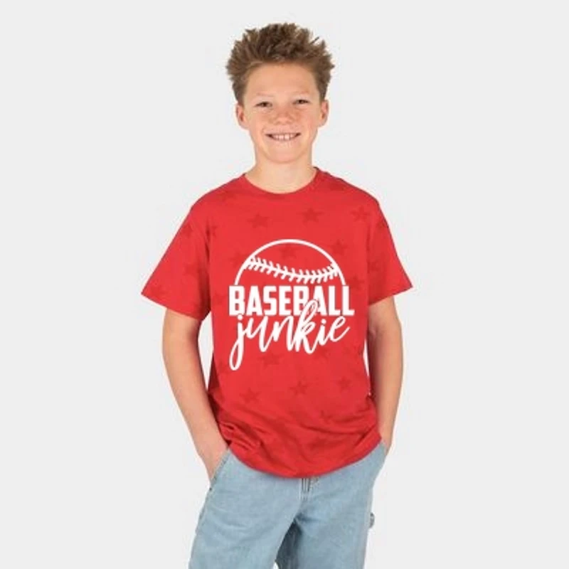The Juniper Shop - Baseball Junkie Youth Short Sleeve Star Tee
