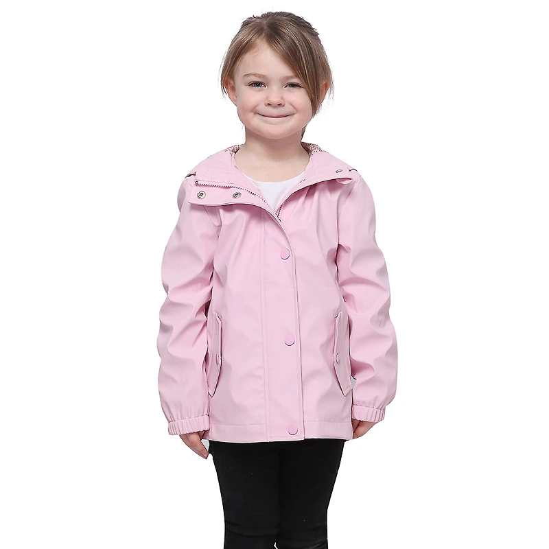 Rokka&Rolla Little & Big Kid Girls Waterproof Rain Jacket