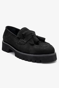 Forever & Always Womens Poen Leather Tassel Loafer